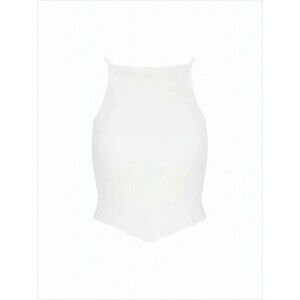 Courrèges Asymmetrical Hem Ribbed Tank Top - NWT